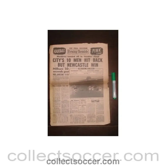 1955 - Evening Chronicle newspaper of 07/05/1955 covering the 1955 FA Cup Final