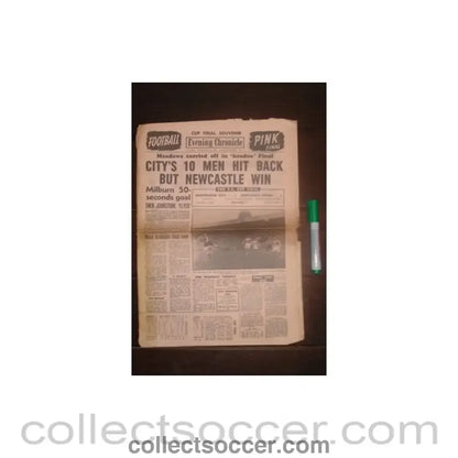 1955 - Evening Chronicle newspaper of 07/05/1955 covering the 1955 FA Cup Final