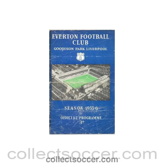 1955 - Everton v Chelsea official programme 03/12/1955, taped, half price - Collect Soccer