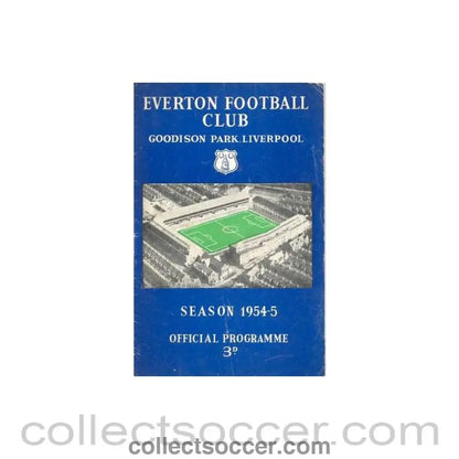 1955 - Everton vChelsea official programme 05/02/1955 - Collect Soccer