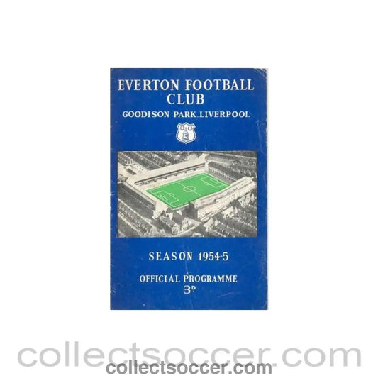 1955 - Everton vChelsea official programme 05/02/1955 - Collect Soccer