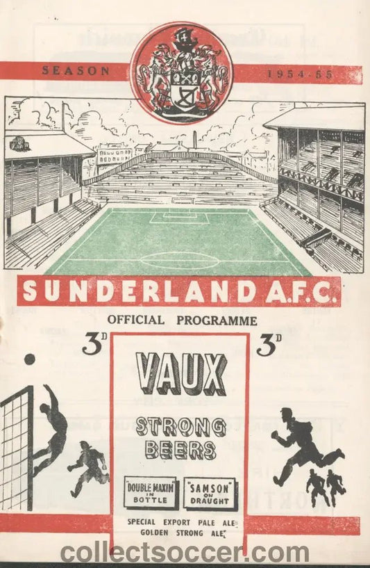 1955 FA Cup Semi Final Replay York City v Newcastle United Programme at Roker Park - Collect Soccer