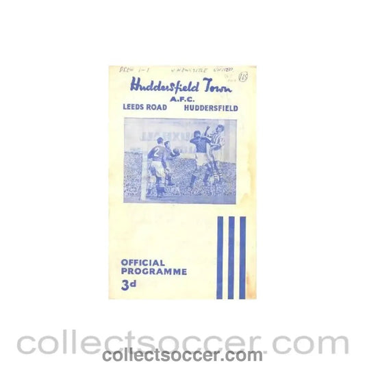 1955 - Huddersfield Town v Newcastle United official programme 12/03/1955 - Collect Soccer