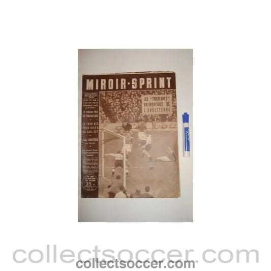 1955 - Miroir Sprint - French Magazine of 16/05/1955 covering France v England