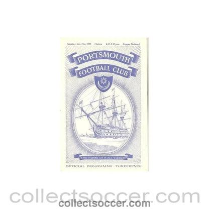 1955 - Portsmouth vChelsea official programme 31/12/1955 - Collect Soccer