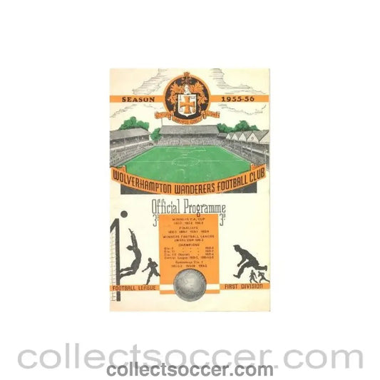 1955 - Wolverhampton Wanderers v Arsenal official programme 26/12/1955 - Collect Soccer