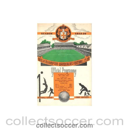1955 - Wolverhampton Wanderers vChelsea official programme 24/09/1955 - Collect Soccer