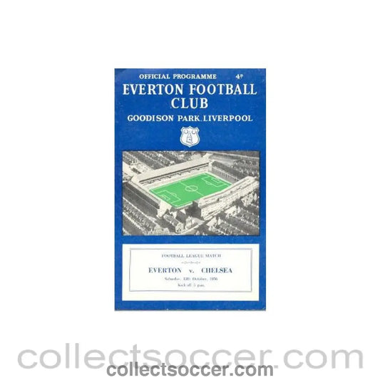 1956 - Everton vChelsea official programme 13/10/1956
