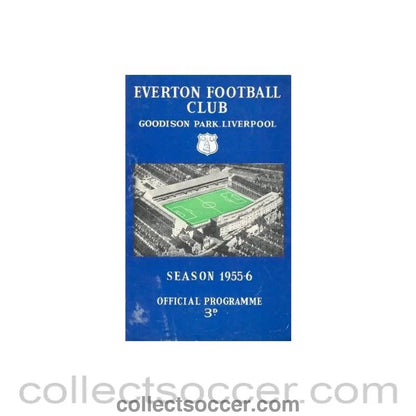 1956 - Everton vChelsea official programme 18/02/1956 - Collect Soccer