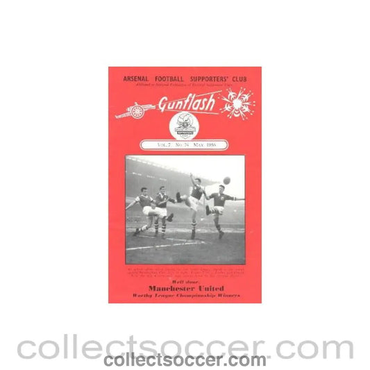 1956 - Gunflash - Arsenal fanzine No: 74 of May 1956 - Collect Soccer