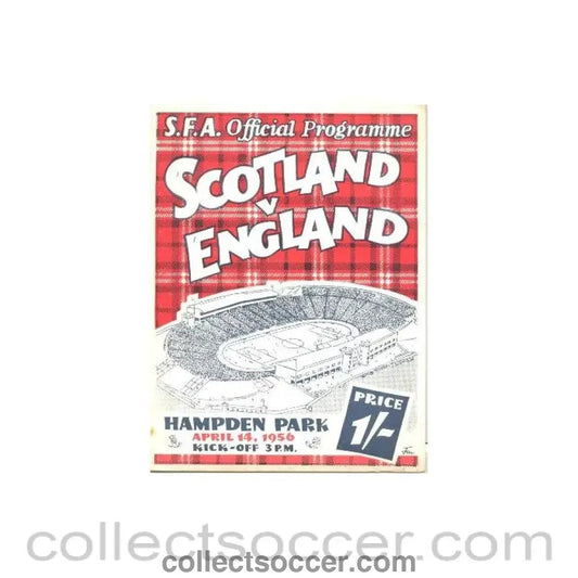 1956 Scotland v England official programme 14/04/1956 - Collect Soccer