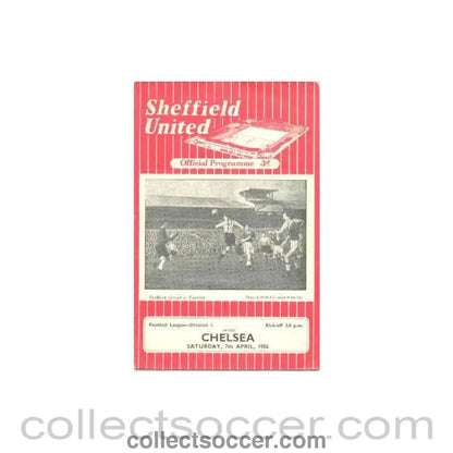1956 - Sheffield United vChelsea official programme 07/04/1956 - Collect Soccer