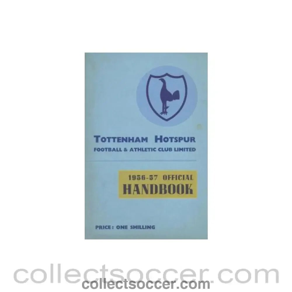 1956 - Tottenham Hotspur Handbook 1956 - 1957 - Collect Soccer