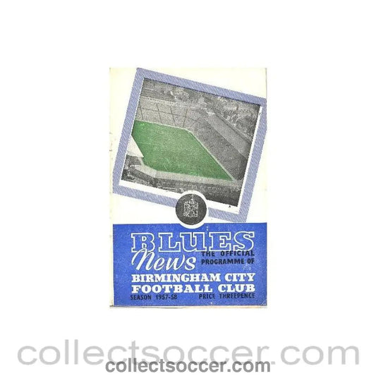 1957 - Birmingham City v Nottingham Forest official programme 04/09/1957 - Collect Soccer