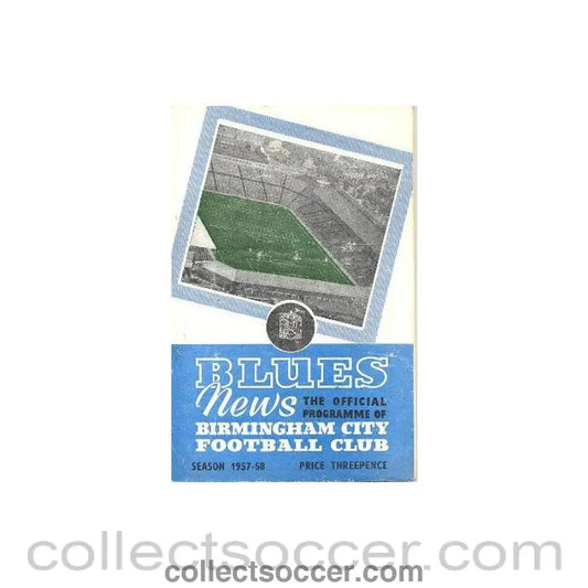 1957 - Birmingham City v Preston North End official programme 21/09/1957 - Collect Soccer