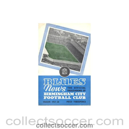 1957 - Birmingham City v West Bromwich Albion 26/12/1957 - Collect Soccer