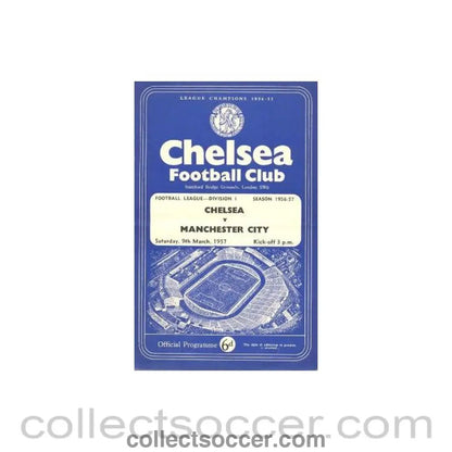 1957 - Chelsea v Manchester City official programme 09/03/1957 - Collect Soccer