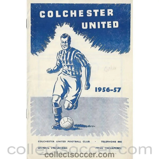 1957 - Colchester United FC V Brighton FC Football Progamme 16/03/1957 - Collect Soccer