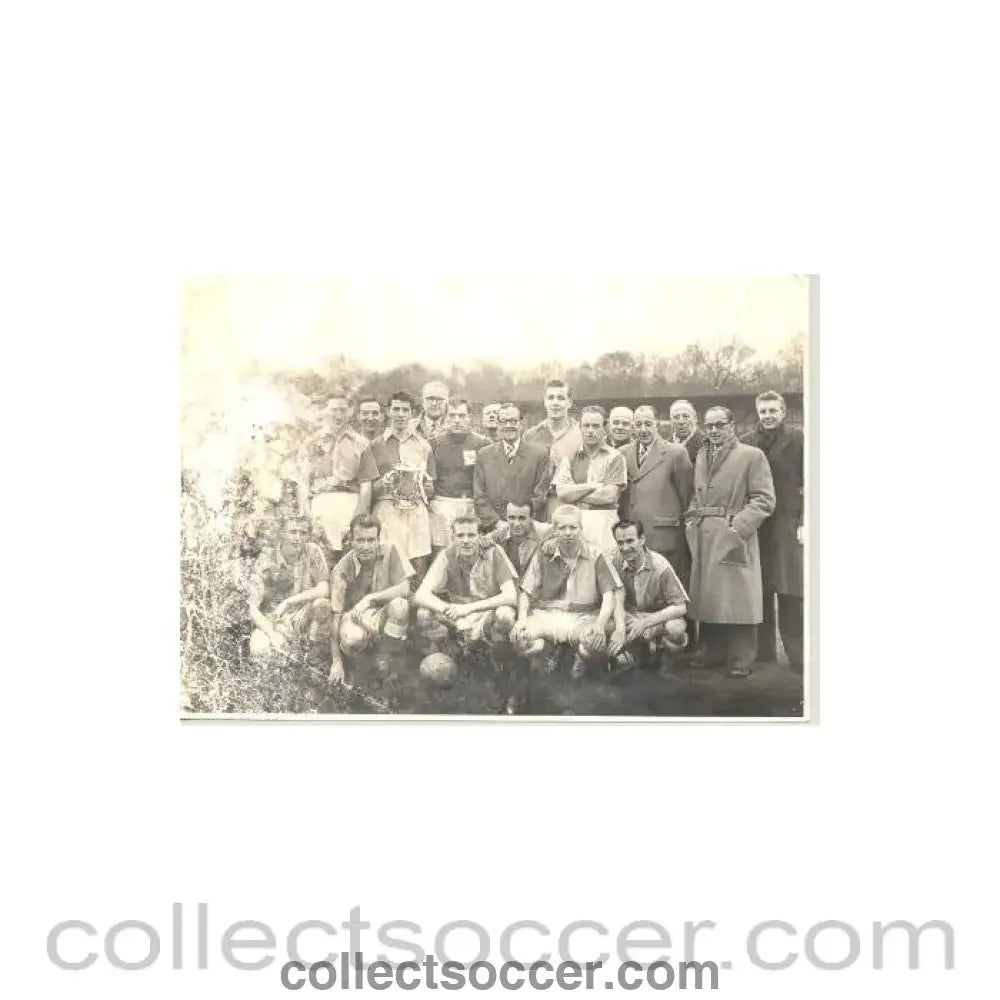 1957 - Kent amateur team photograph of a Kent Amateur Cup Final Season 1957-1958