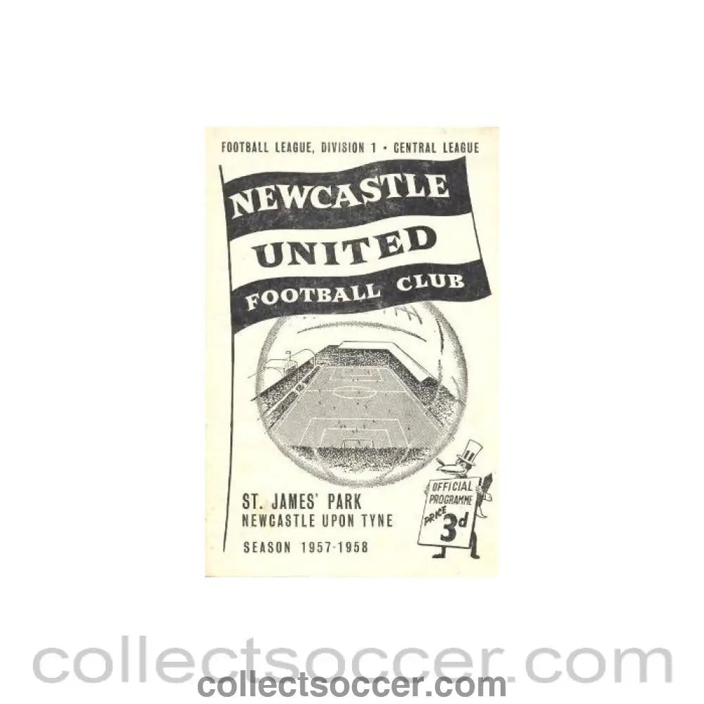 1957 - Newcastle United vChelsea official programme 14/09/1957 - Collect Soccer