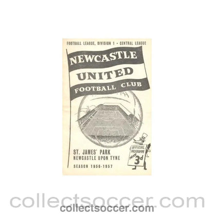 1957 - Newcastle United vChelsea official programme 19/04/1957 - Collect Soccer