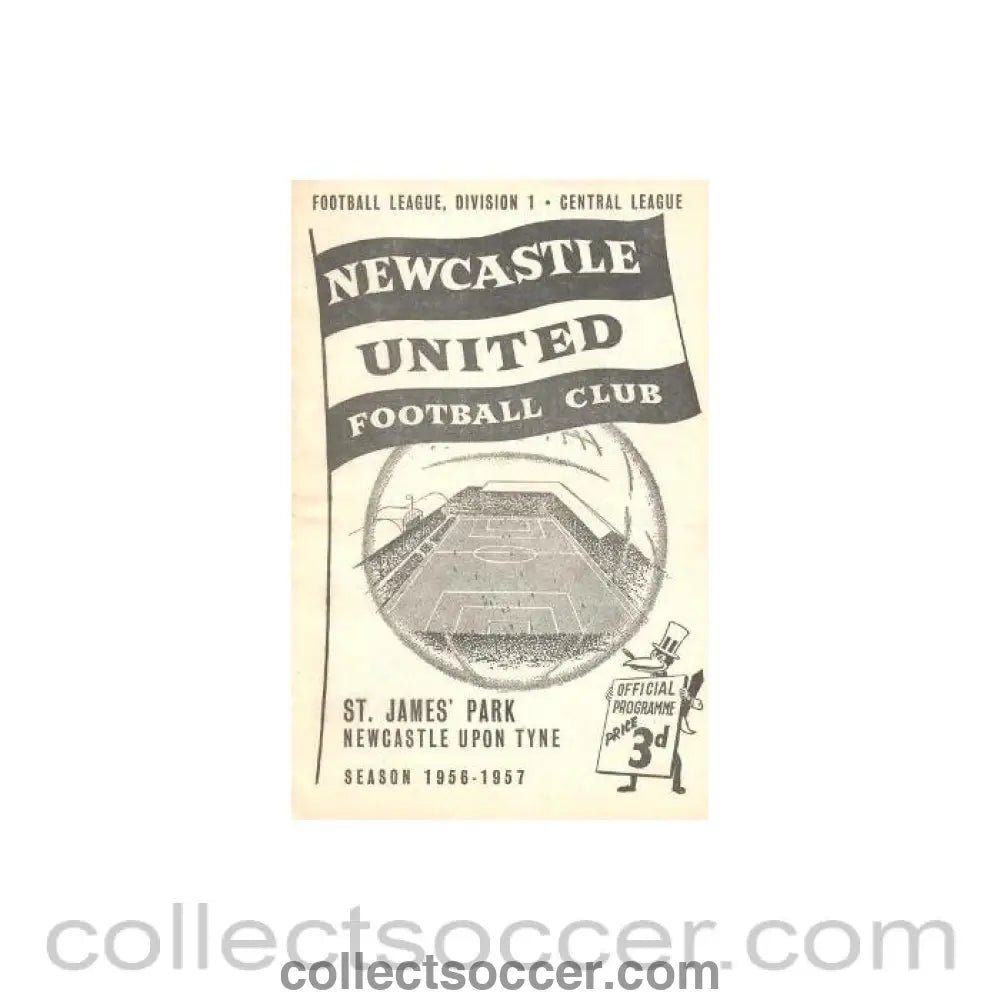 1957 - Newcastle United vChelsea official programme 19/04/1957 - Collect Soccer