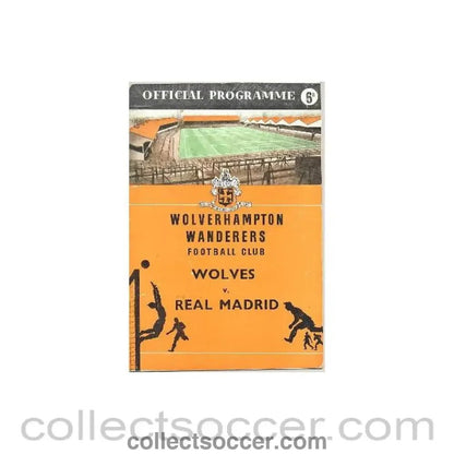 1957 - Wolverhampton Wanderers v Real Madrid official programme 17/10/1957 European Cup - Collect Soccer