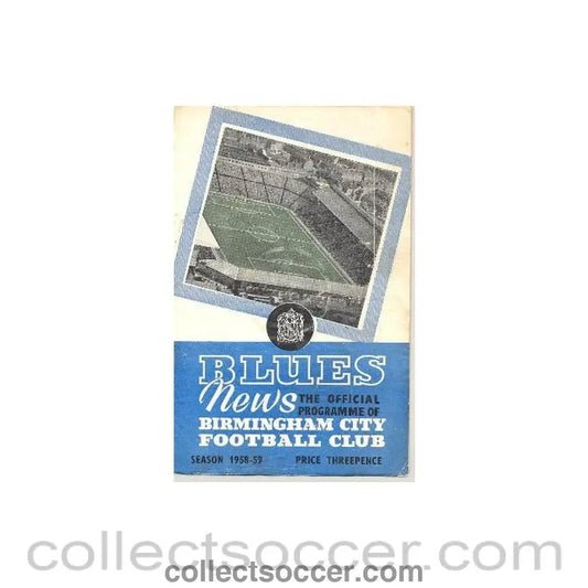 1958 - Birmingham City v West Bromwich Albion official programme 03/09/1958 - Collect Soccer
