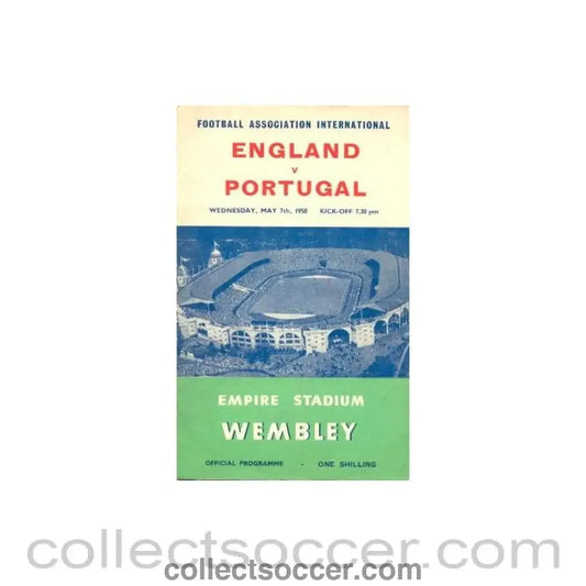 1958 England v Portugal official programme 07/05/1958 - Collect Soccer
