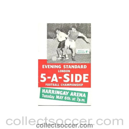 1958 Five - a - Side official programme - Collect Soccer