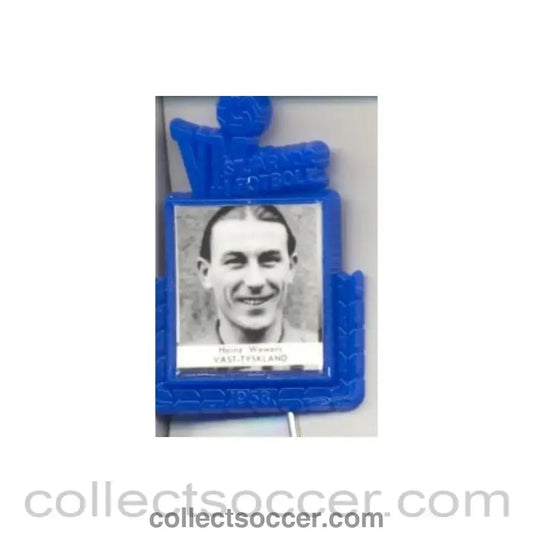 1958 - Heinz Wewers W. Germany World Cup 1958 Badge - Collect Soccer