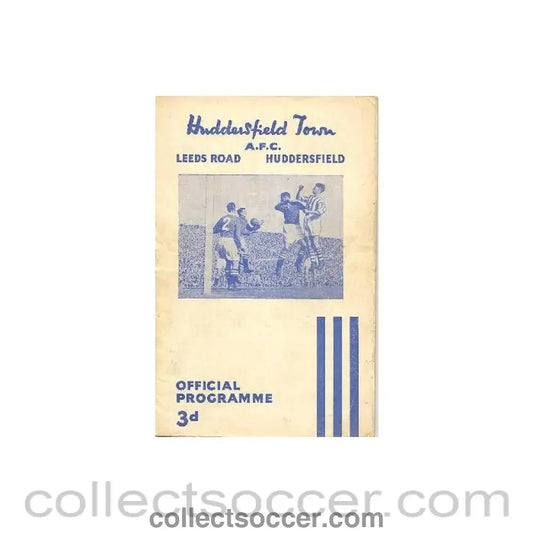 1958 - Huddersfield Town v Preston North End official programme 05/03/1958 - Collect Soccer
