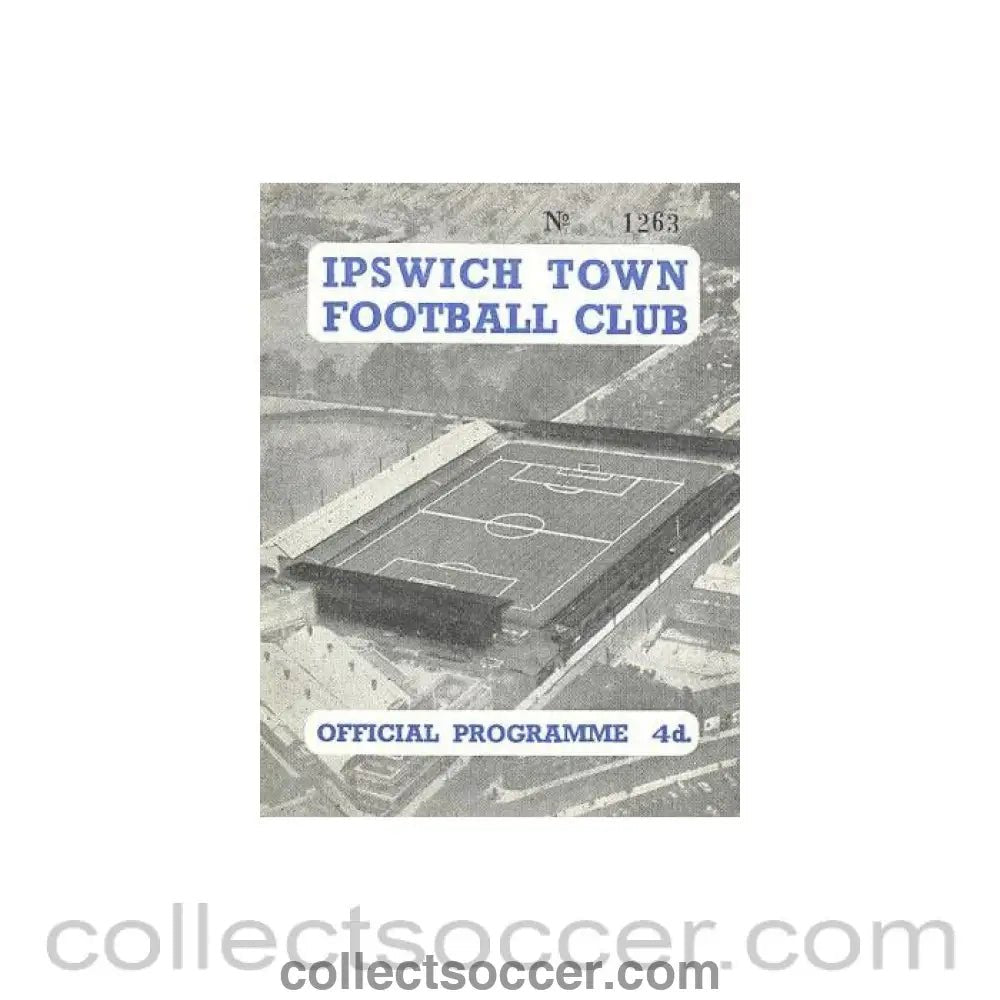 1958 - Ipswich Reserves vChelsea Reserves official programme 25/10/1958 - Collect Soccer