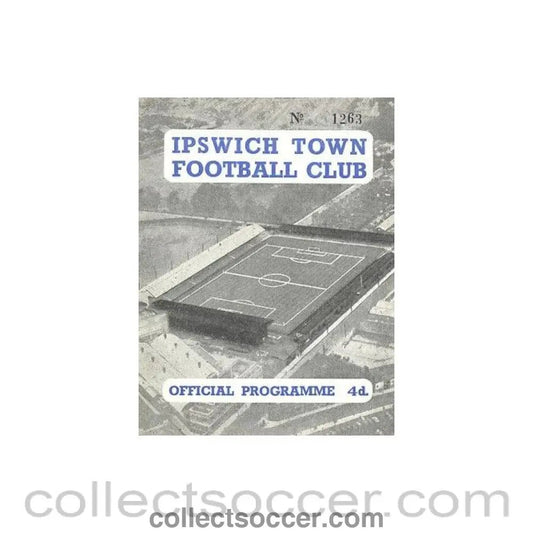 1958 - Ipswich Reserves vChelsea Reserves official programme 25/10/1958 - Collect Soccer