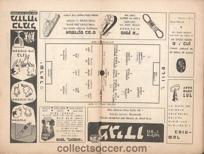 1958 Israel v Wales World Cup Play Off Rare Football Programme - Collect Soccer