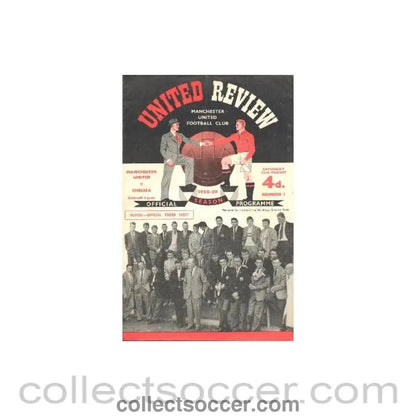 1958 - Manchester United v Chelsea official programme 23/08/1958 - Collect Soccer