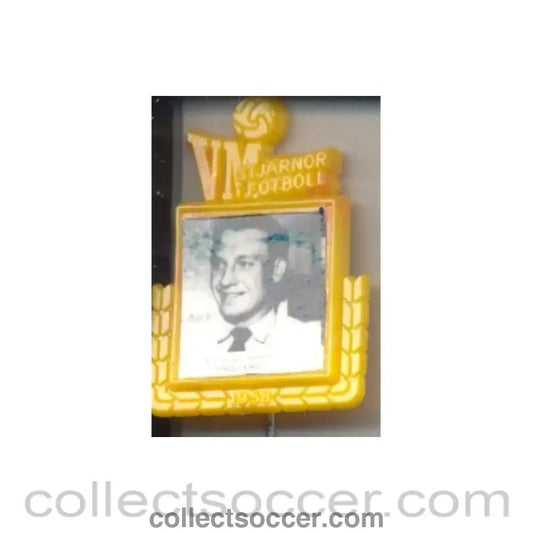 1958 - Maurice Setters England World Cup 1958 Badge Yellow - Collect Soccer