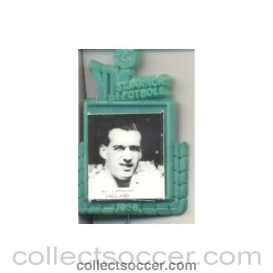 1958 - Nat Lofthouse England World Cup 1958 Badge - Collect Soccer
