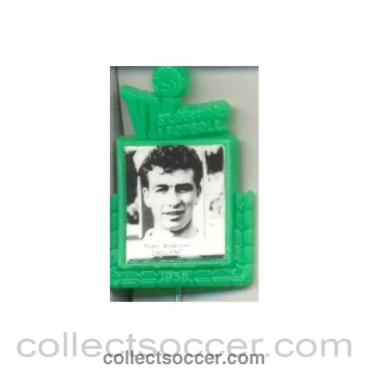 1958 - Peter Brabrook England World Cup 1958 Badge - Collect Soccer