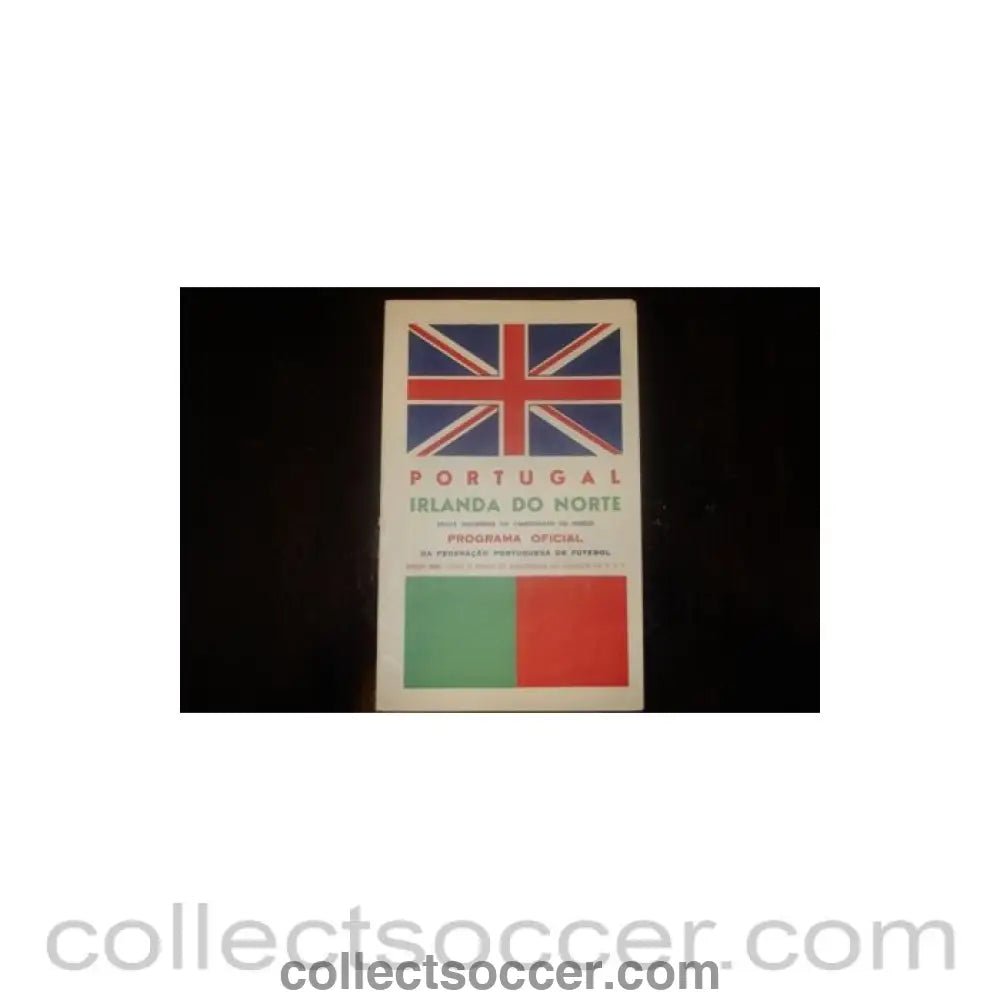 1958 - Portugal v Northern Ireland official programme 1958 - Collect Soccer