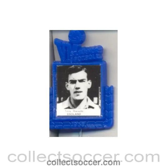 1958 - Tony Macedo England World Cup 1958 Badge Blue - Collect Soccer