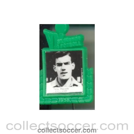 1958 - Tony Macedo England World Cup 1958 Badge Green - Collect Soccer