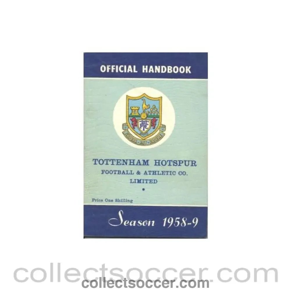 1958 - Tottenham Hotspur Handbook 1958 - 1959 - Collect Soccer