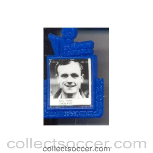 1958 World Cup Swedish Produced Badge Don Howe England - Collect Soccer