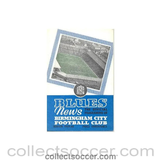 1959 - Birmingham City v Manchester City official programme 05/12/1959 - Collect Soccer
