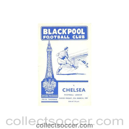 1959 - Blackpool v Chelsea official programme 27/03/1959