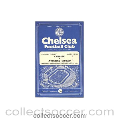 1959 - Chelsea v Atletico Bilbao official programme 02/12/1959 - Collect Soccer