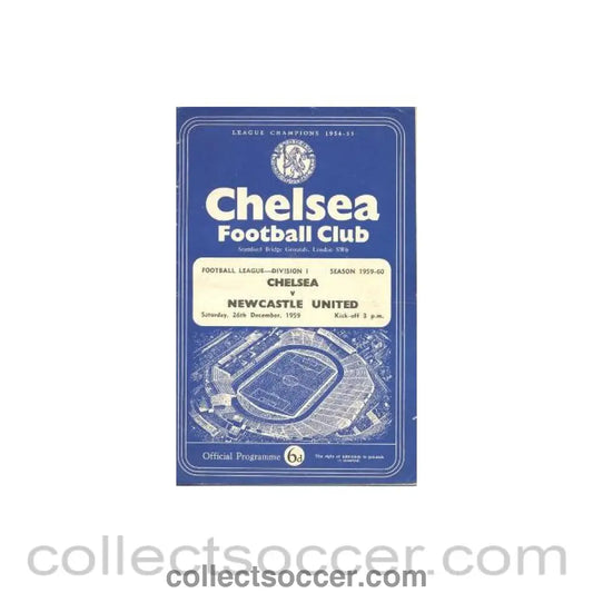 1959 - Chelsea v Newcastle United official programme 26/12/1959