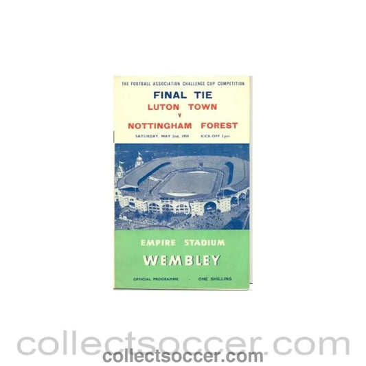 1959 FA Cup Final Programme, reduced price - Collect Soccer