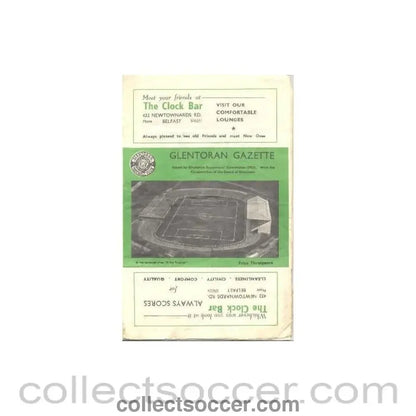 1959 - Glentoran v Linfield official programme 11/04/1959 - Collect Soccer